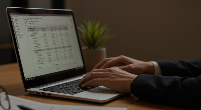 Tableur Excel avec calculs de devis et formules automatiques